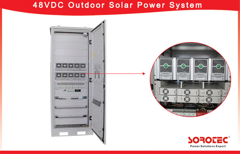 48VDC Telecom Solar Power Systems , Outdoor Telecom Rectifier System 50A Maximum Input